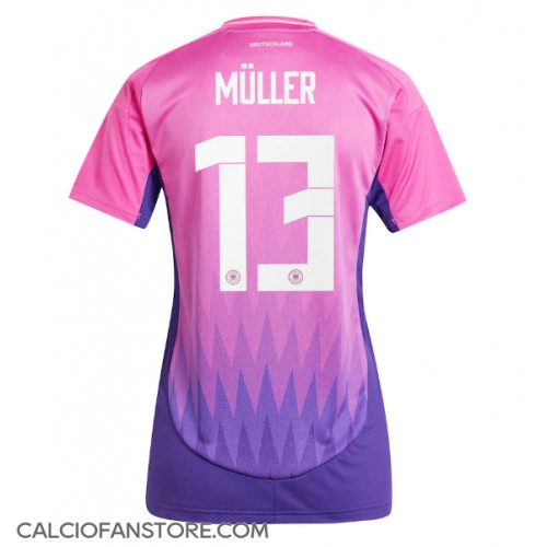 Maglia Calcio Germania Thomas Muller #13 Seconda Divisa Donna Europei 2024 Manica Corta